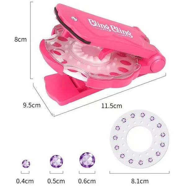 ⏰ Today's Specials ✨ Glitter Diamond Styling Tools Hair Accessories Gem Styling Set, Hair Styling Accessories Without Heat