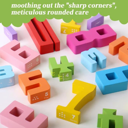 💥 New for 2025 🎁 Wooden number blocks
