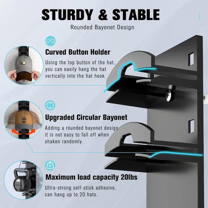 ⏰ Super Discount 🔥 Hat Organizer for Baseball Caps