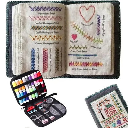 🔥LAST DAY SALE 50% OFF 🌈Beginner-Friendly💕 Embroidery Stitch Book