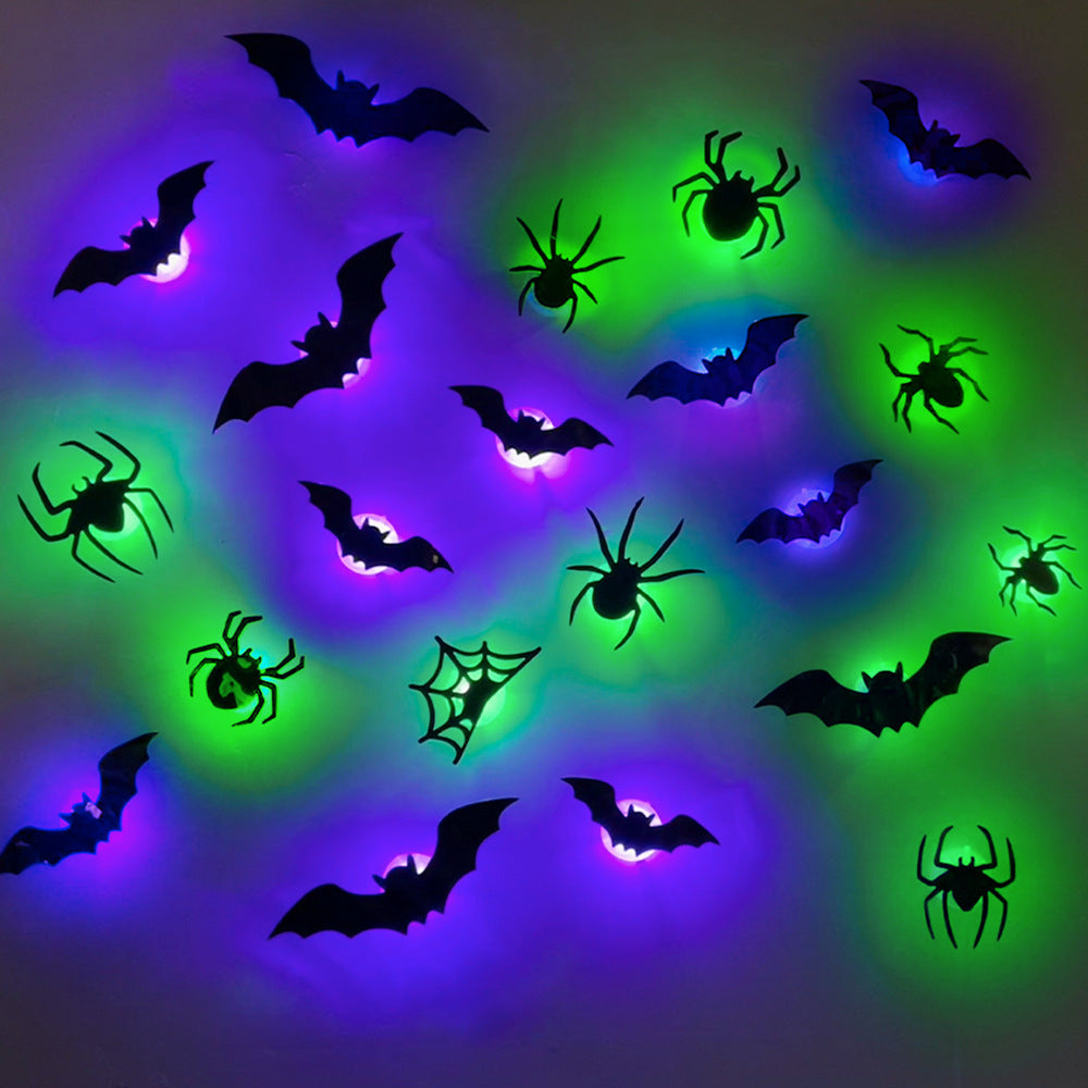 🎁 Holiday Special 🦇 3D Bat Spider Light Design LED Decoration 🕷️