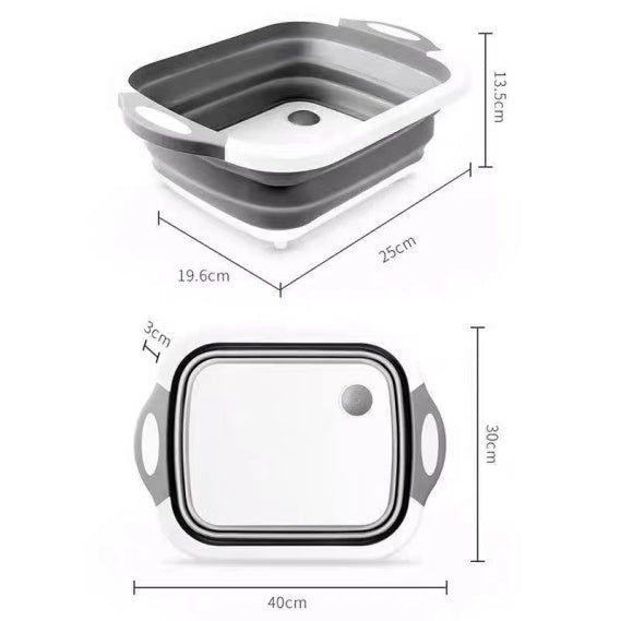 💥 New for 2025 🔄 Folding Cutting Board · Multifunctional Vegetable Drain