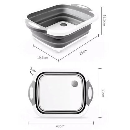 💥 New for 2025 🔄 Folding Cutting Board · Multifunctional Vegetable Drain