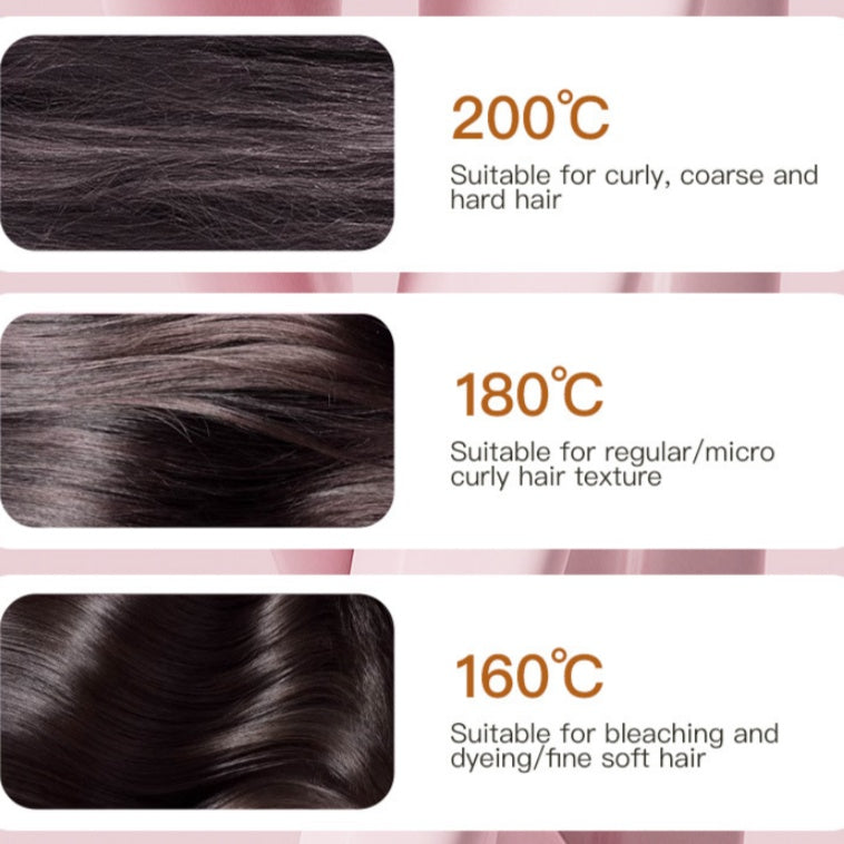 💥 Hot Sale 🌟 Mini cordless hair straightener with a copper heating plate for smooth styling