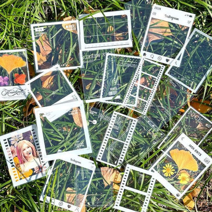 🌼 20pcs Transparent Dried Flower Bookmarks-DIY Gifts Bookmarks 🌸