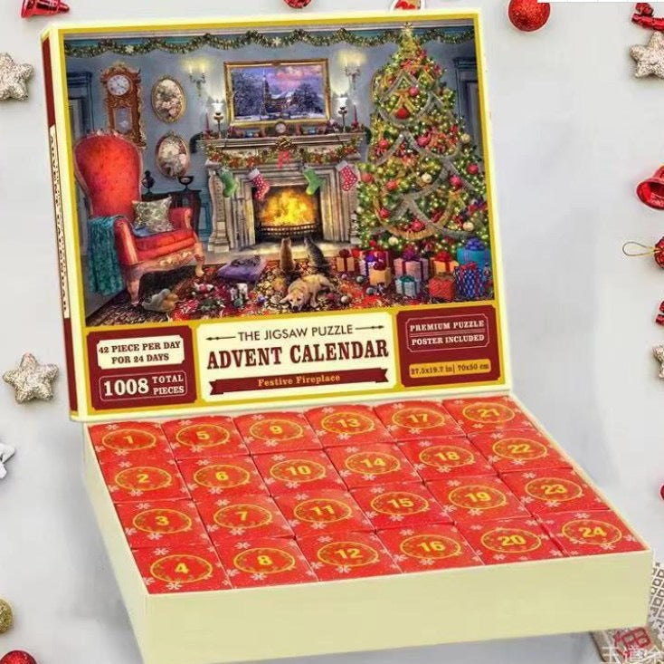💥 The Best Gift 🎁 Christmas Advent Calendar Jigsaw Puzzle ✈️ Free shipping 🚀