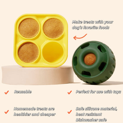 🐶 LAST DAY 50%OFF 🐾 Silicone chew toy ball tray for dogs