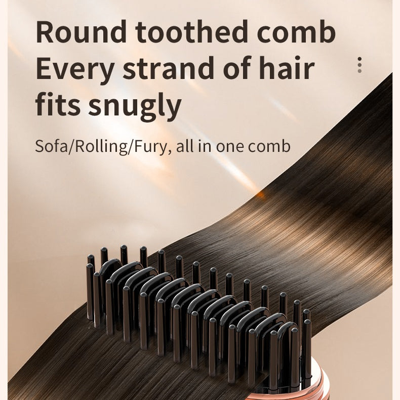 💥 Hot Sale 🌟 Mini cordless hair straightener with a copper heating plate for smooth styling