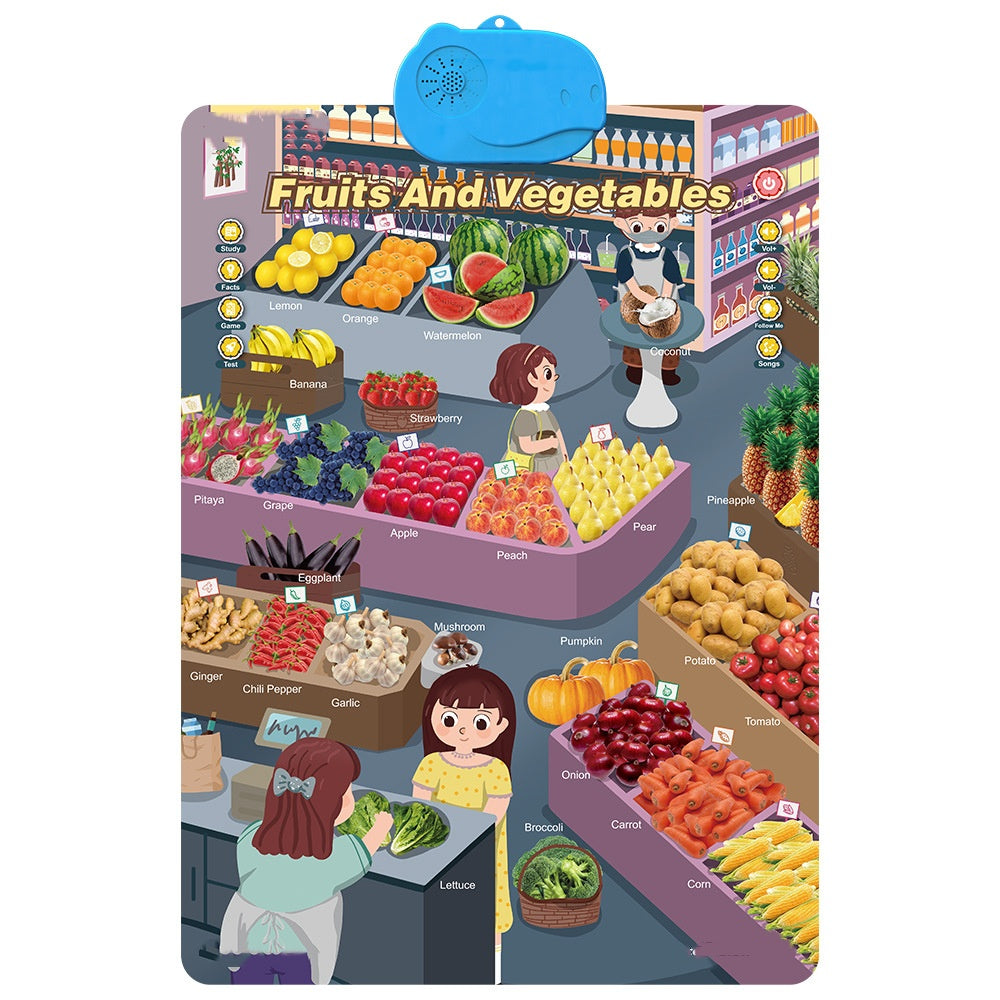 ⏰ Super Discount 🌟  Children's interactive talking wall chart