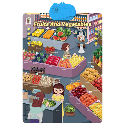 ⏰ Super Discount 🌟  Children's interactive talking wall chart