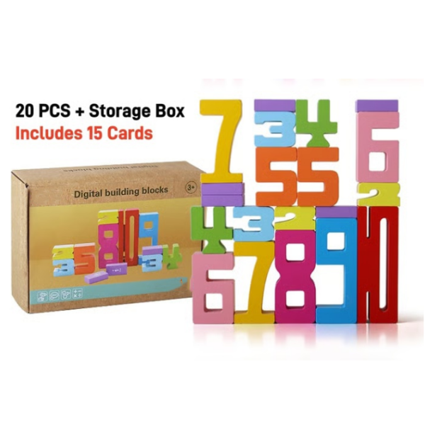 💥 New for 2025 🎁 Wooden number blocks