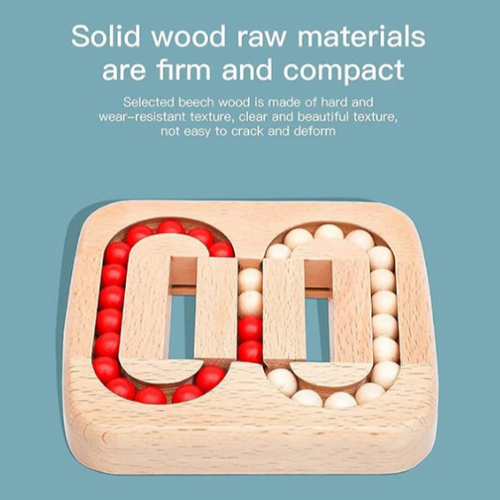 💥 The Best Gift 🎁 Rotating Magic Bean Fingertip Toy Wood Puzzles