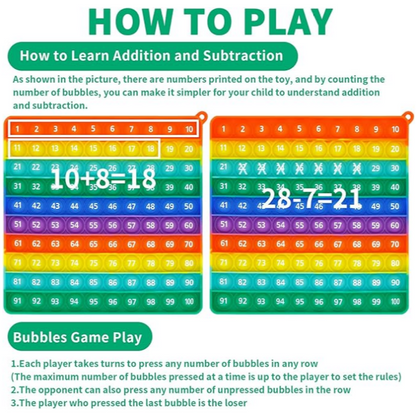 ⏰ Super Discount 🎉 Press Bubble Math Sensory Toy
