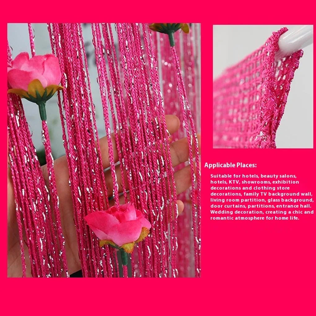 ⏰ Today's Specials ✨ Rose Flower Door Curtain Partition Line