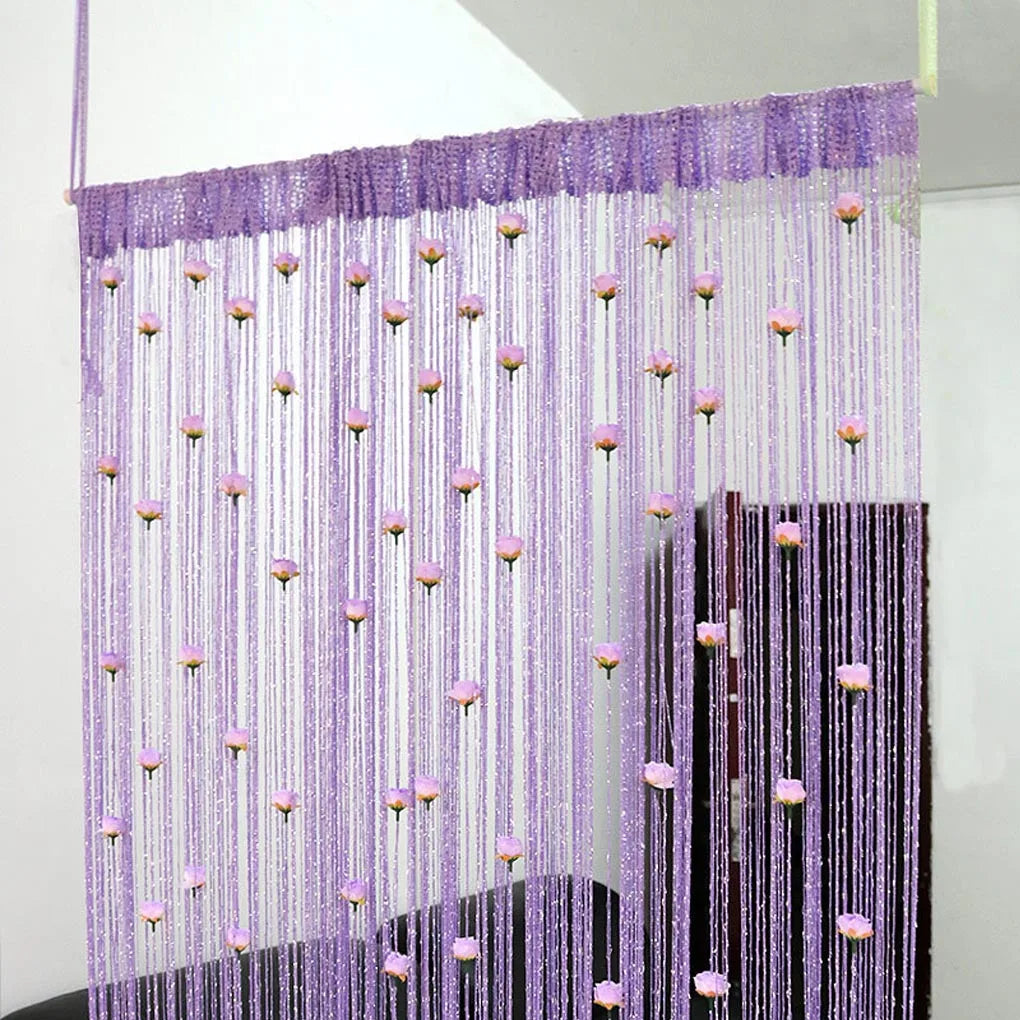 ⏰ Today's Specials ✨ Rose Flower Door Curtain Partition Line