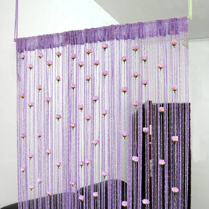 ⏰ Today's Specials ✨ Rose Flower Door Curtain Partition Line