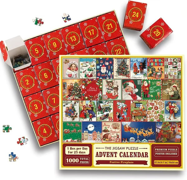 💥 The Best Gift 🎁 Christmas Advent Calendar Jigsaw Puzzle ✈️ Free shipping 🚀