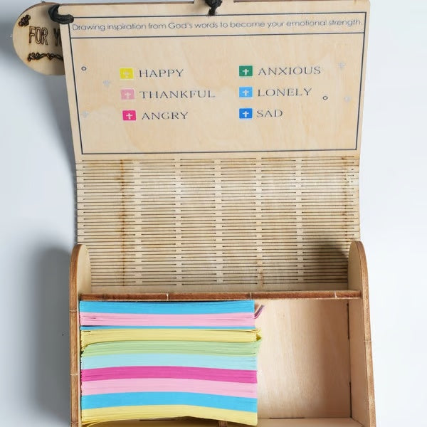 ⏰ Limited Time Offer ✨ Handmade Wooden Bible Verses Box