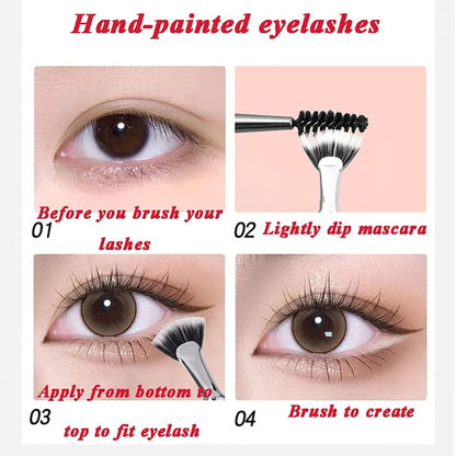 💥 New for 2025 💖 Folding Angle Scalloped Lash Brush