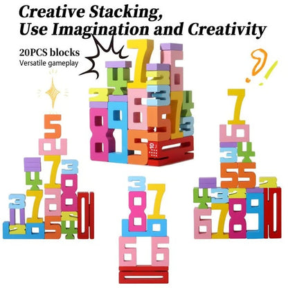 💥 New for 2025 🎁 Wooden number blocks
