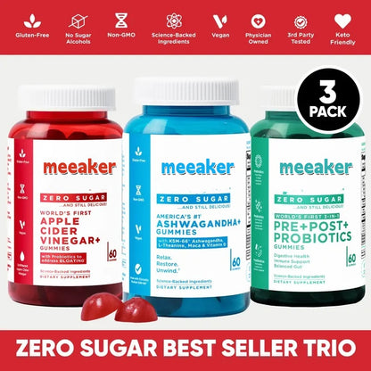 🍑 Zero Sugar Bestseller Trio 🌟 Enjoy health supplements without burden 💪