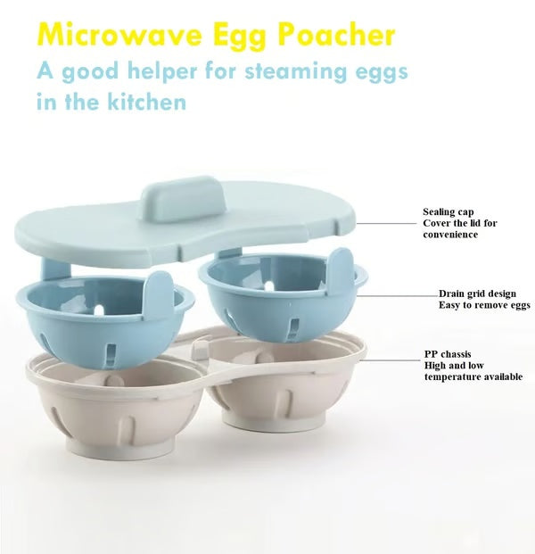 💥 New for 2025 🛡️ Microwave Egg Steamer