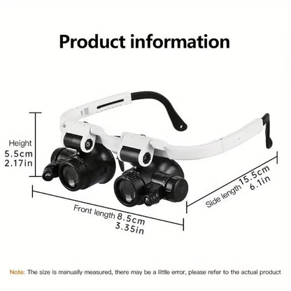 ⏰ Limited time offer ✨ 8X 15x 23x Head Wearing Magnifying Glass with LED Light Headband