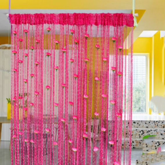 ⏰ Today's Specials ✨ Rose Flower Door Curtain Partition Line