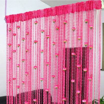 ⏰ Today's Specials ✨ Rose Flower Door Curtain Partition Line